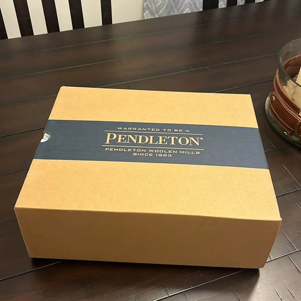 Pendleton National Park Stripe Neo Chelsea Rain Boots coral blue Women’s Size 9